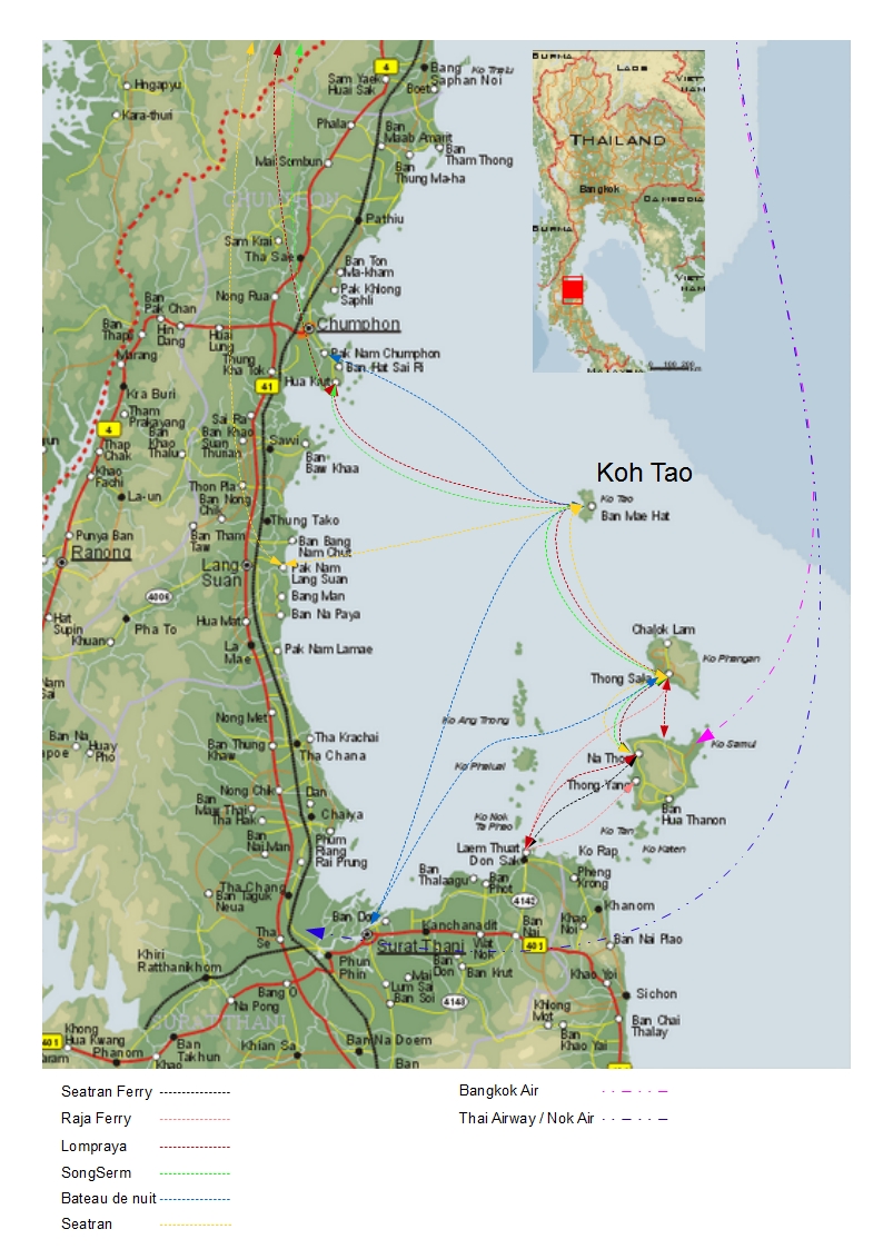 Surat Thani - Koh Samui :: Transport Thaïlande